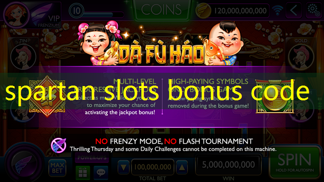 spartan slots bonus code