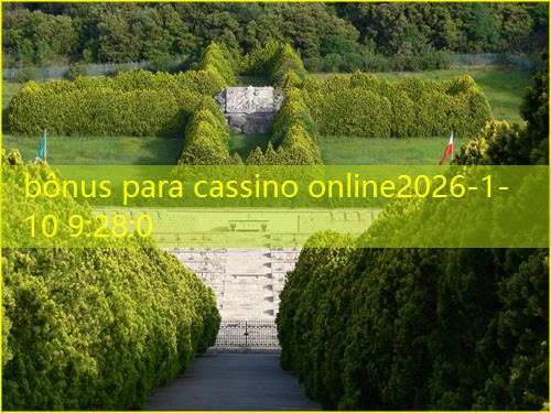 bônus para cassino online